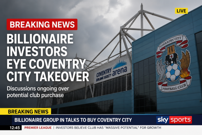 Billionaire Investors Linked With Coventry City Takeover Talks