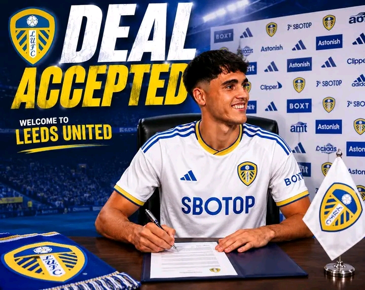DEAL ACCEPTED: Leeds F.C. has officially completed a stunning deal to sign a New center back Pau Cubarsí from