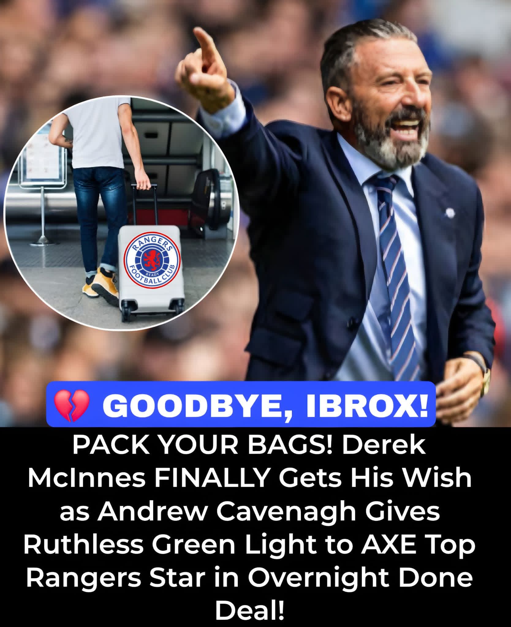 “It’s Time to Move On!” – Derek McInnes Gets His Wish as Rangers Part Ways With First-Team Star in Completed Transfer