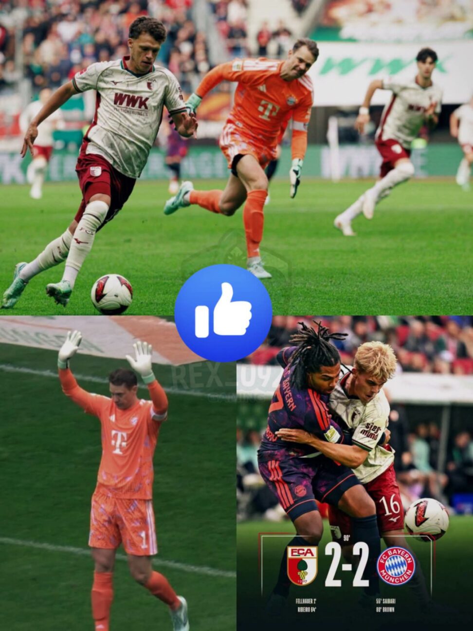 🚨 BAYERN-ALARM NACH DEM 2:2 GEGEN AUGSBURG! MANUEL NEUER IM FOKUS – TORWART-FEHLER ENTFACHT NEUE DEBATTE ÜBER SEIN RISIKOREICHES SPIEL! 🔴⚪  Bitterer Rückschlag für den FC Bayern München! Nach dem 2:2 gegen den FC Augsburg steht nicht nur der verpasste Sieg im Mittelpunkt, sondern auch eine entscheidende Szene mit Manuel Neuer…